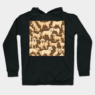 golden retriever pattern Hoodie